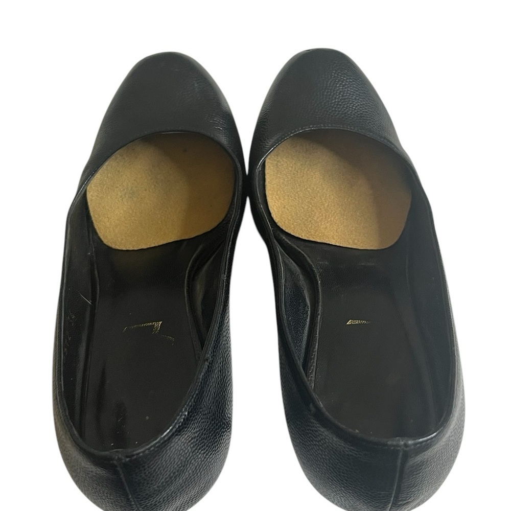 YSL Yves Saint Laurent Embossed Leather Pumps Heels Black size 34 - Picture 14 of 16